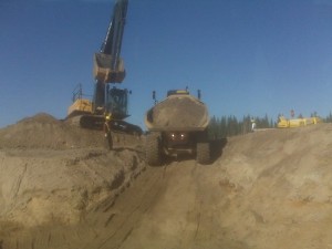 That's me flagging that heavy equipment like a boss - but I definitely didn't want to do it forever!