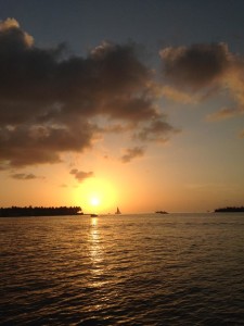 Sunset Pier in Key West, Florida